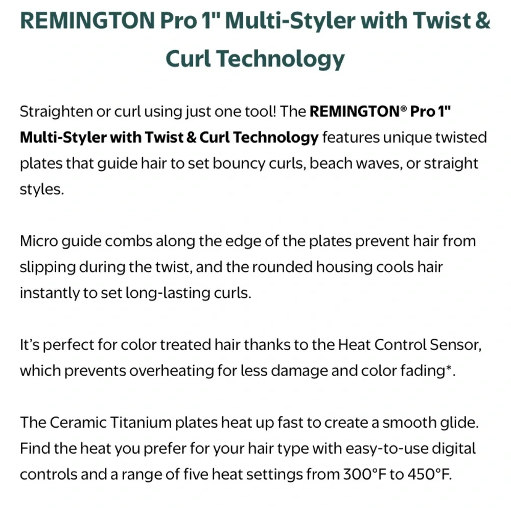 Remington Twist & Curl Multi-Styler